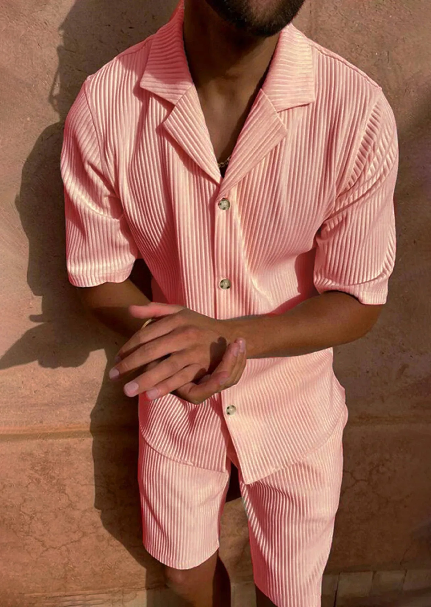 Herren Sommer Kurzarm Anzug Set "Tropical"