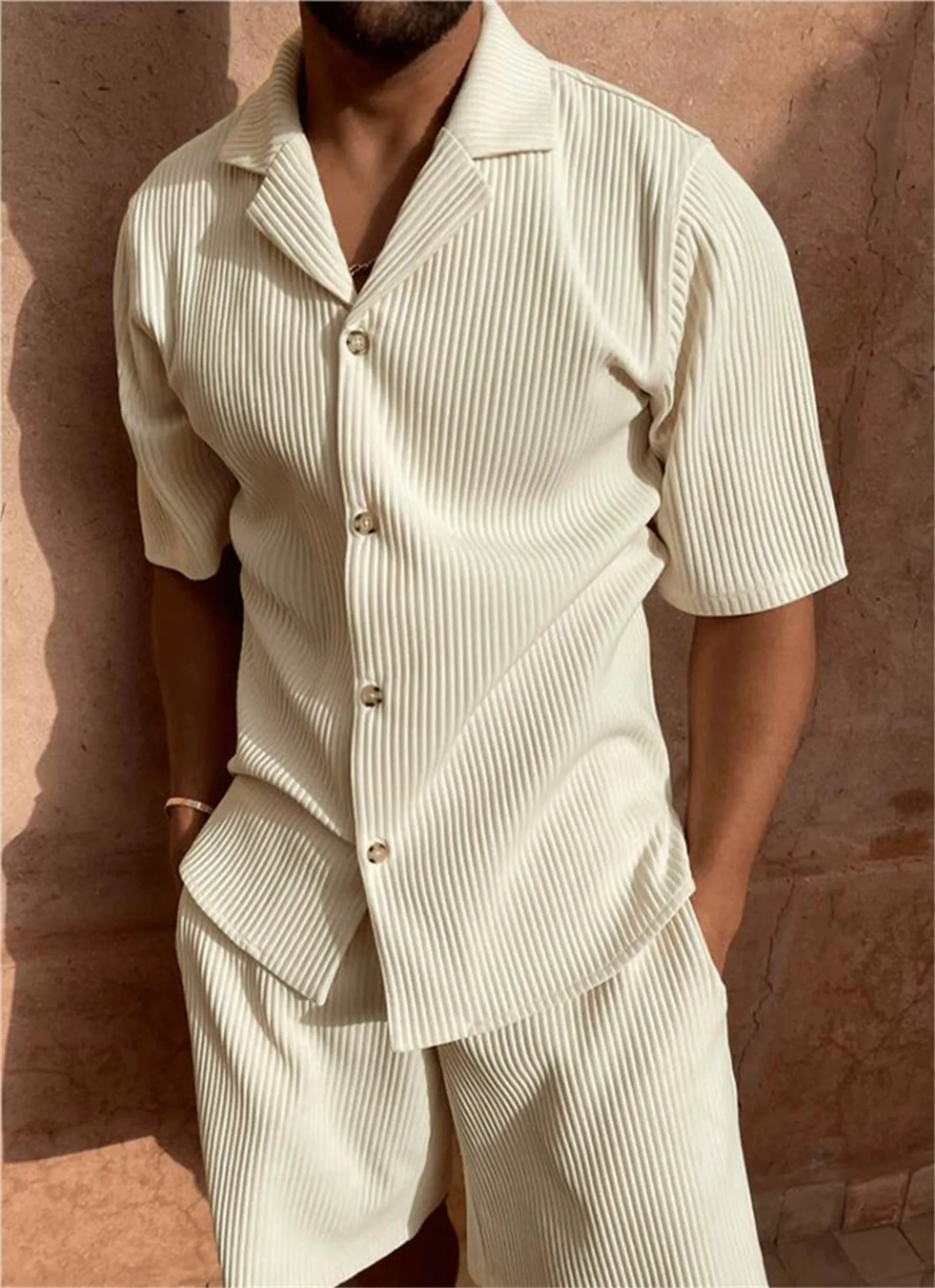 Herren Sommer Kurzarm Anzug Set "Tropical"