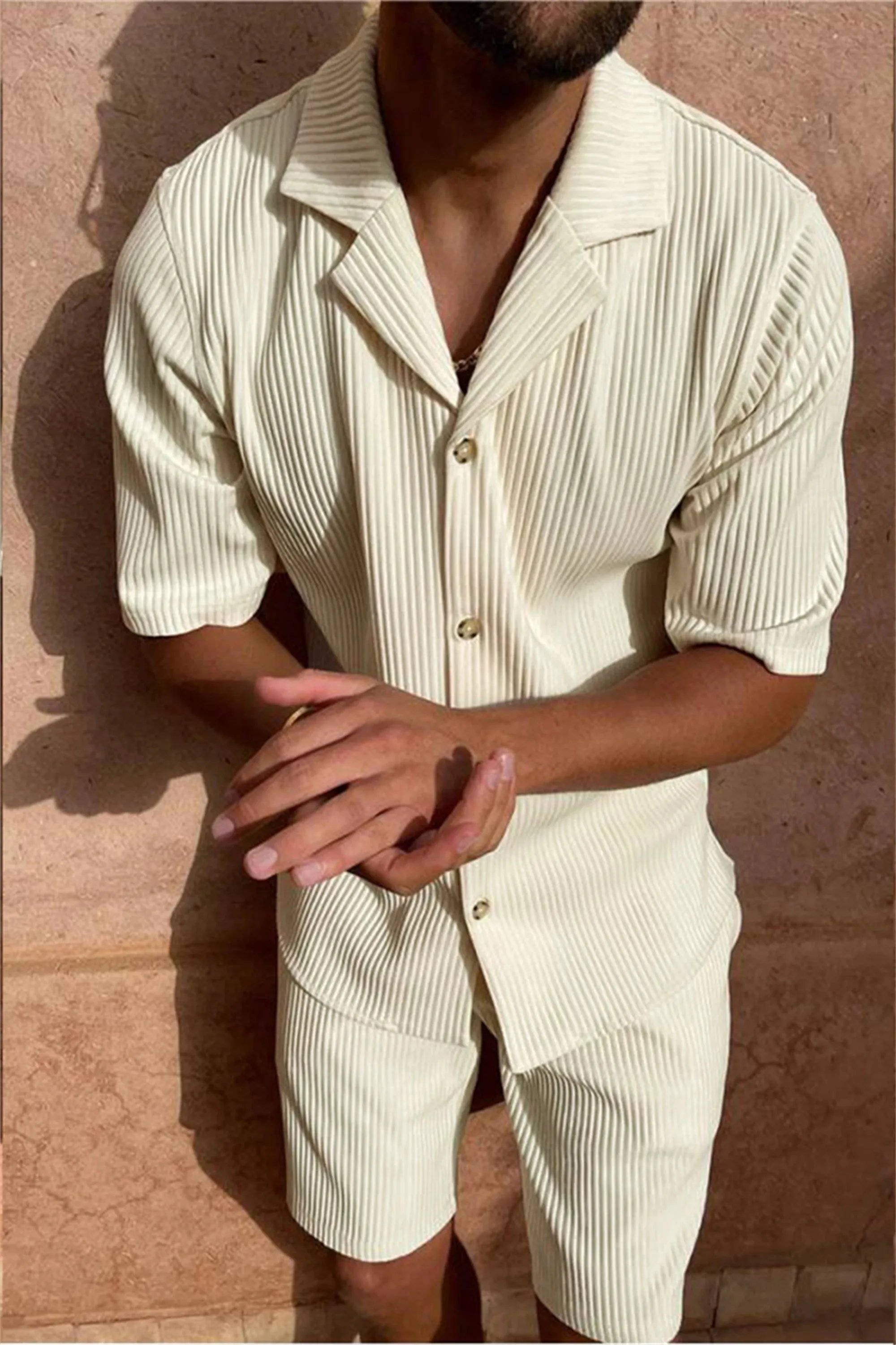 Herren Sommer Kurzarm Anzug Set "Tropical"