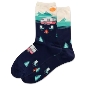 HOTSOX Women's Camper Scene Crew Socks