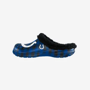 Indianapolis Colts Sherpa Lined Buffalo Check Clog