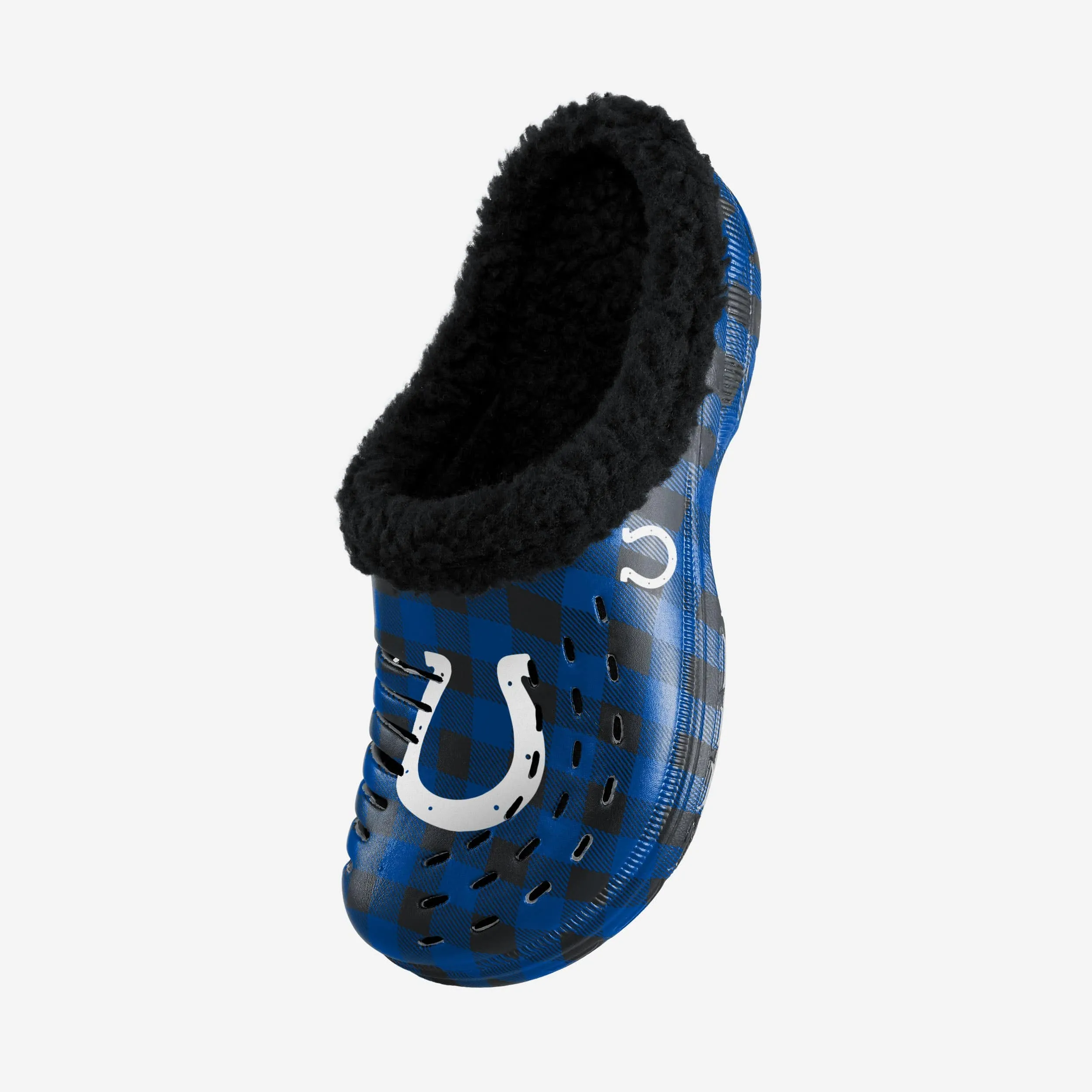 Indianapolis Colts Sherpa Lined Buffalo Check Clog