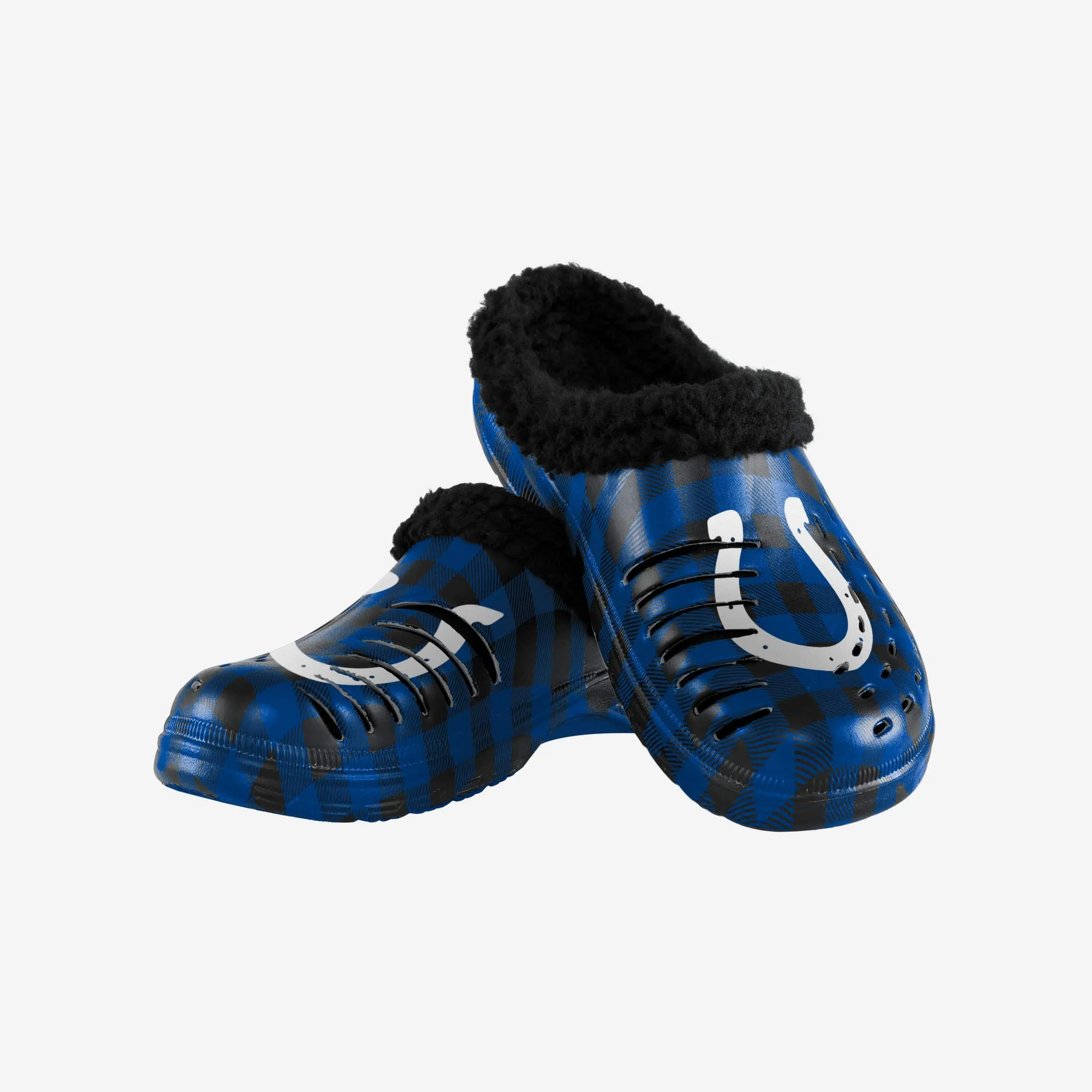 Indianapolis Colts Sherpa Lined Buffalo Check Clog