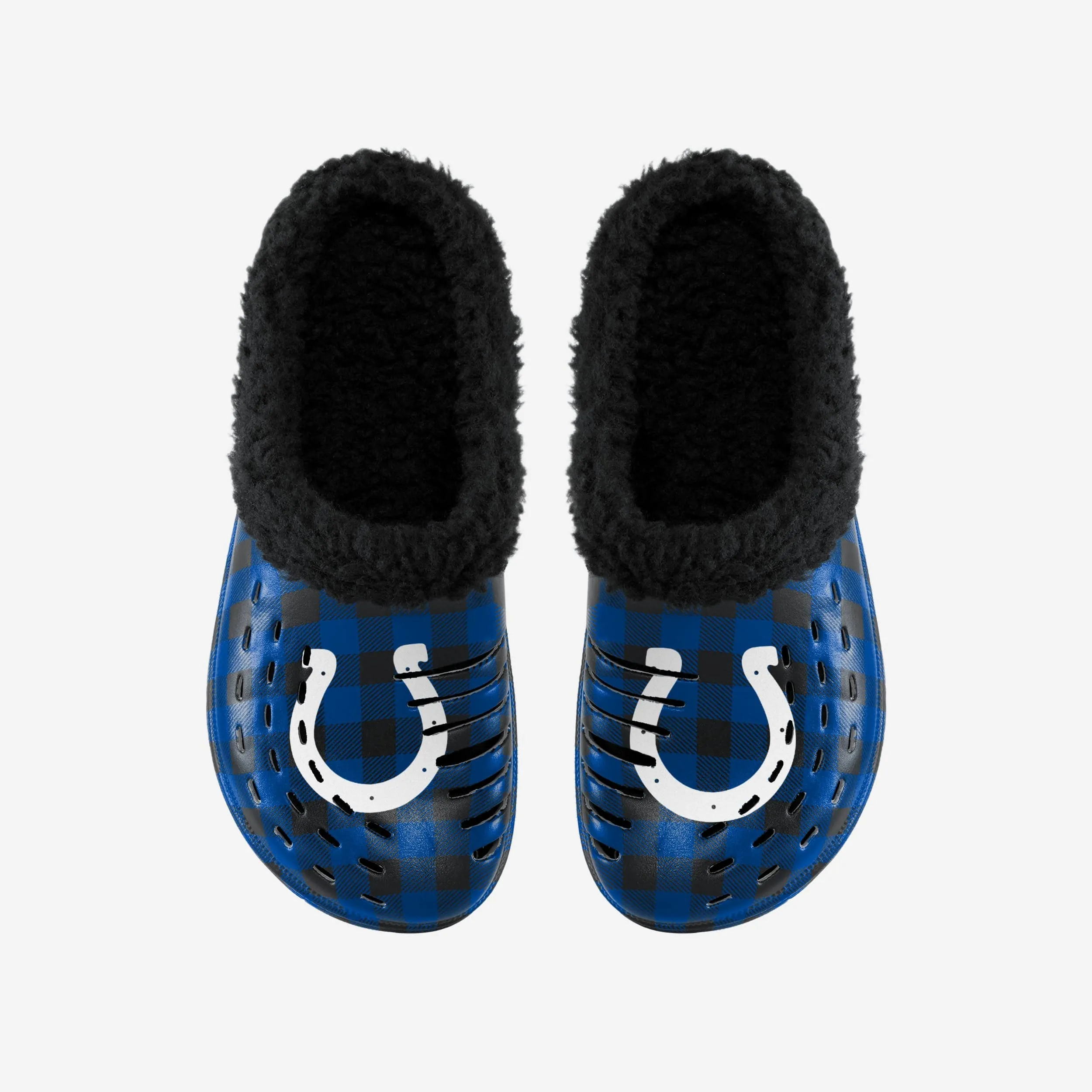 Indianapolis Colts Sherpa Lined Buffalo Check Clog