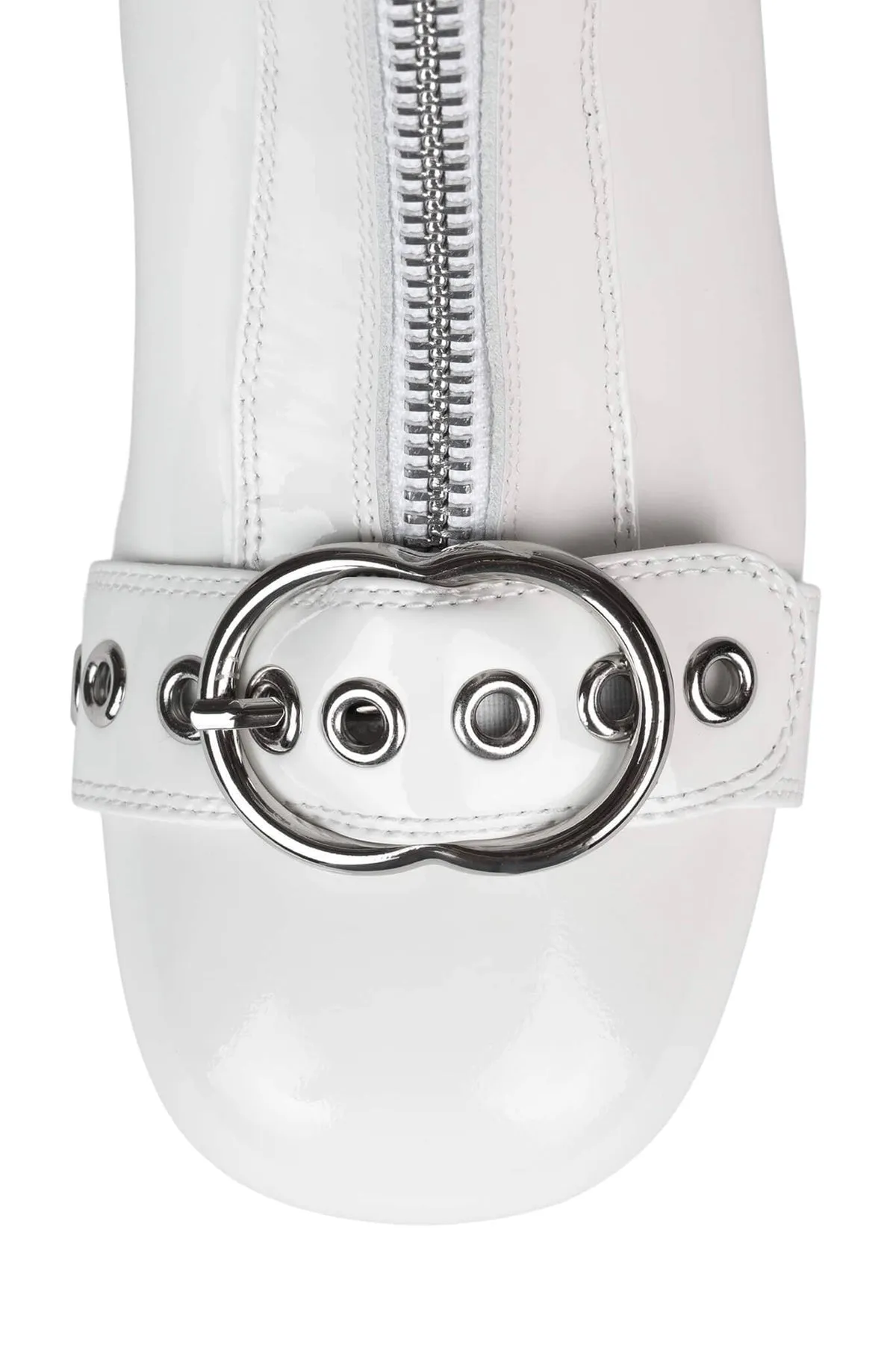 Jeffrey Campbell Women's White Jenine Knee High Boot