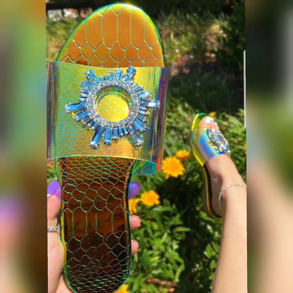 💋Just In💗 Zoe RHINESTONE FLAT SANDAL
