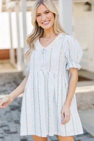 Just Listen Blue Striped Dress