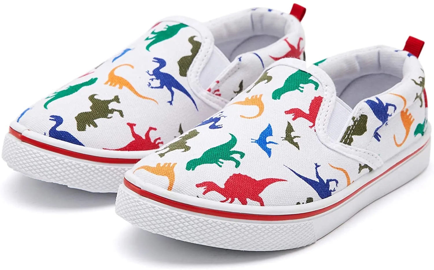 K KomForme Toddler Girls & Boys Slip On Canvas Sneakers Loafers Moccasins Kids Tennis Shoes
