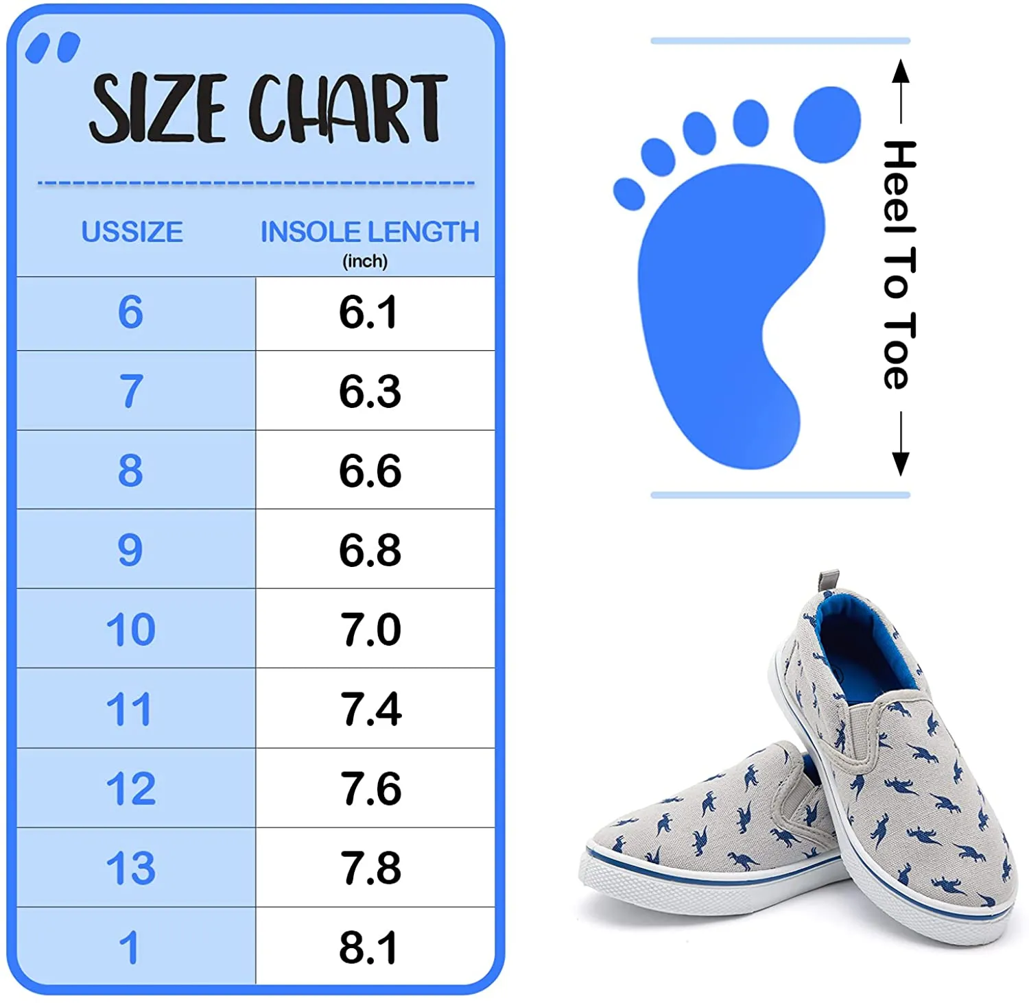 K KomForme Toddler Girls & Boys Slip On Canvas Sneakers Loafers Moccasins Kids Tennis Shoes