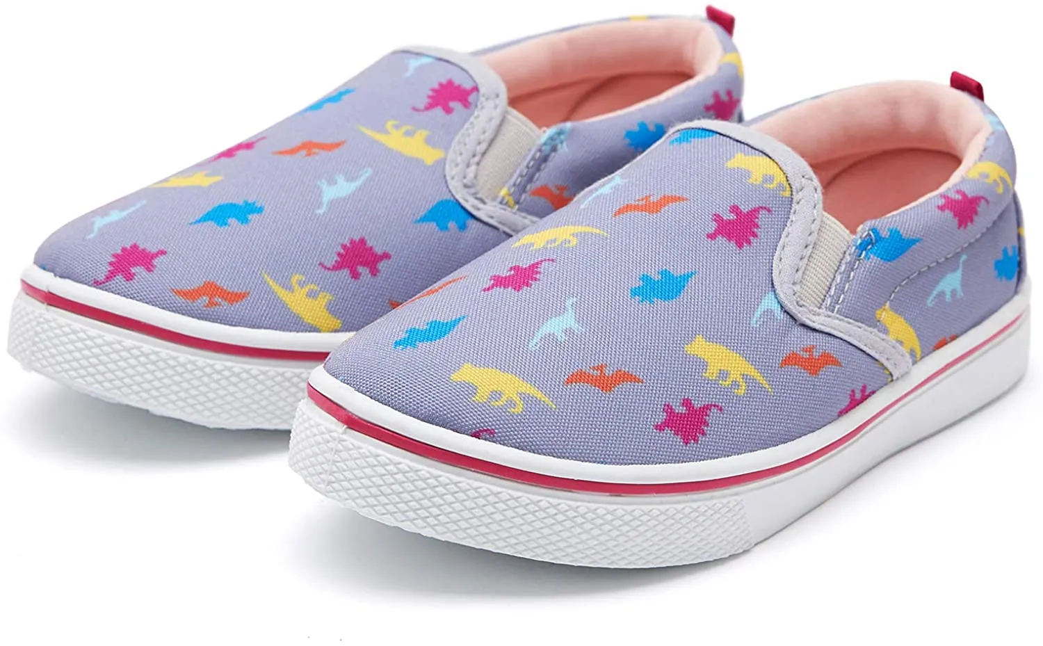 K KomForme Toddler Girls & Boys Slip On Canvas Sneakers Loafers Moccasins Kids Tennis Shoes