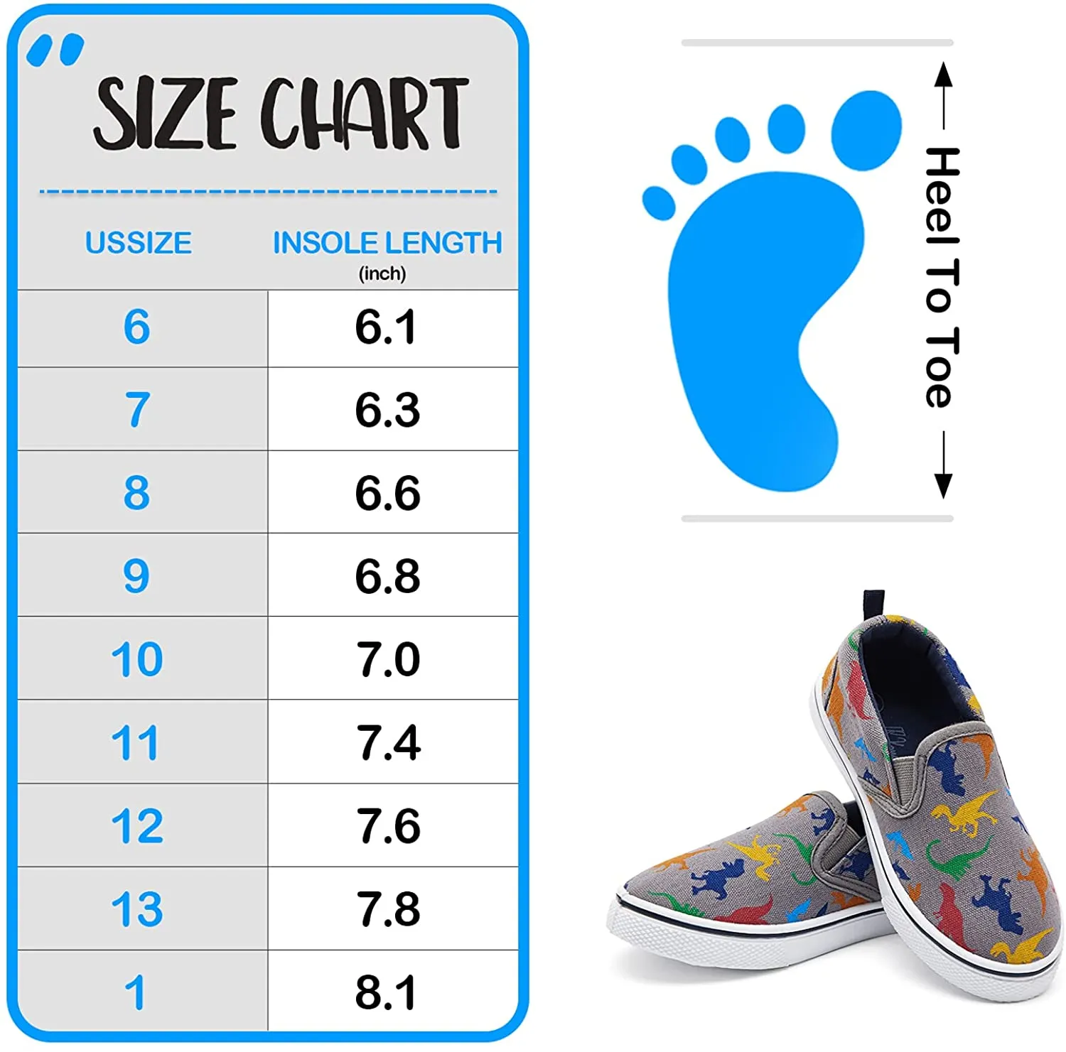 K KomForme Toddler Girls & Boys Slip On Canvas Sneakers Loafers Moccasins Kids Tennis Shoes