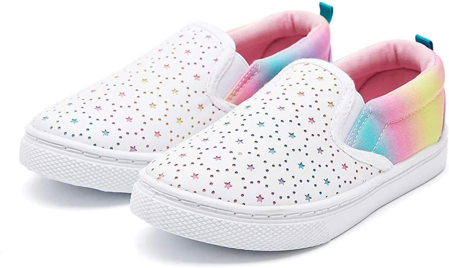 K KomForme Toddler Girls & Boys Slip On Canvas Sneakers Loafers Moccasins Kids Tennis Shoes