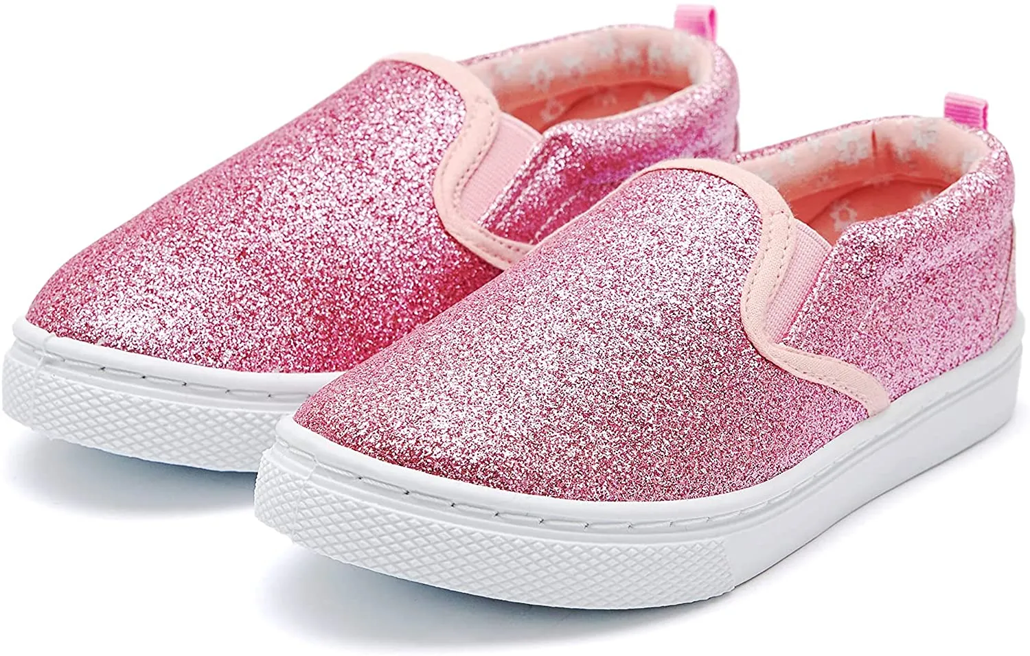 K KomForme Toddler Girls & Boys Slip On Canvas Sneakers Loafers Moccasins Kids Tennis Shoes