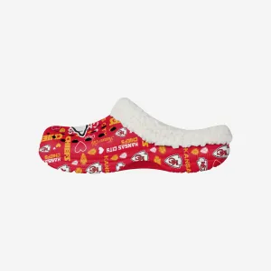 Kansas City Chiefs Womens Sherpa Lined Logo Love Clog