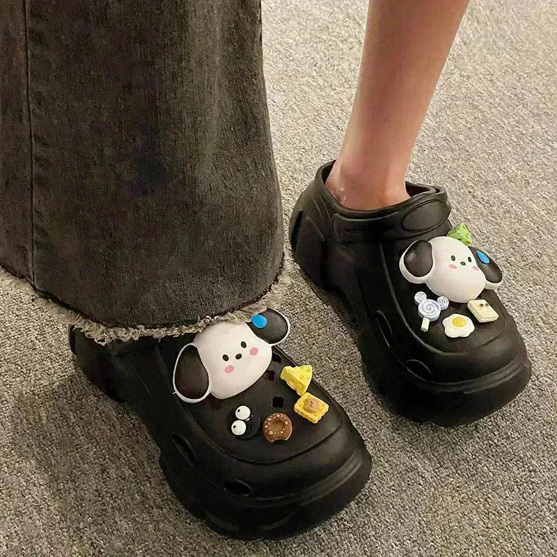 Kawaii Pochacco Platform Clogs