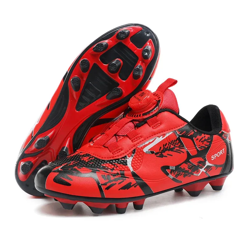 Kids Soccer Shoes FG/TF Football Boots Professional Cleats Grass Training Sport Footwear Boys Outdoor
