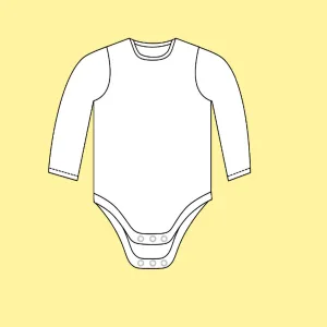 Kids Special Event Long Sleeve Popper Vest Bodysuit