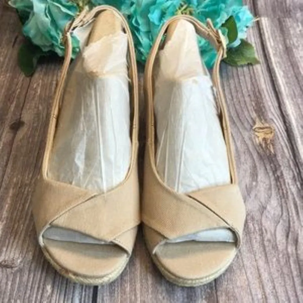 LIFESTRIDE Socialite Taupe Espadrilles 6.5M