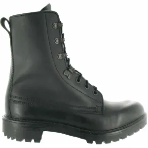 Lightweight Black Leather Ranger Assault Boots - Youth Sizes 3 to 5