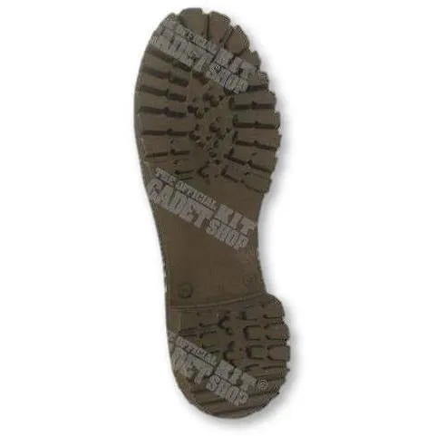 Lightweight Black Leather Ranger Assault Boots - Youth Sizes 3 to 5