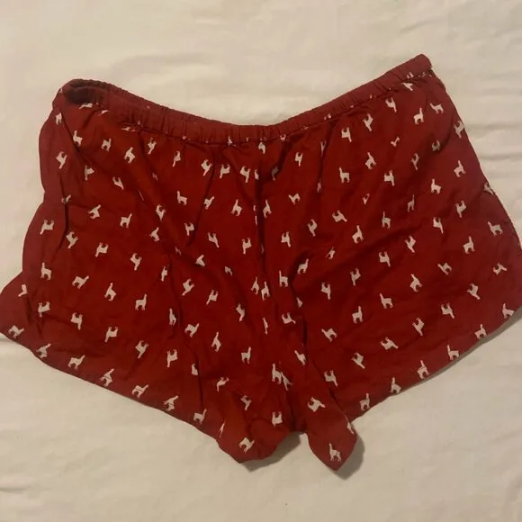 Llama Alpaca Holiday Sleep Pajama Artsy Hipster Hippie Lounge Comfy Hip Shorts