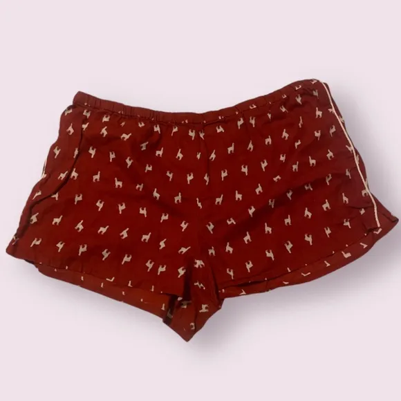Llama Alpaca Holiday Sleep Pajama Artsy Hipster Hippie Lounge Comfy Hip Shorts