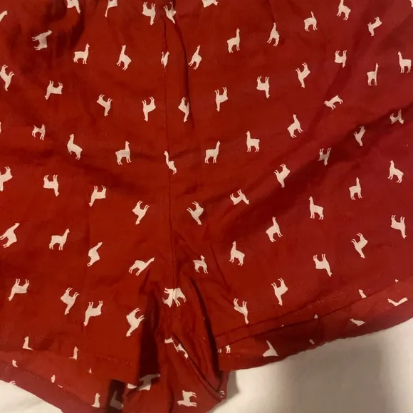 Llama Alpaca Holiday Sleep Pajama Artsy Hipster Hippie Lounge Comfy Hip Shorts