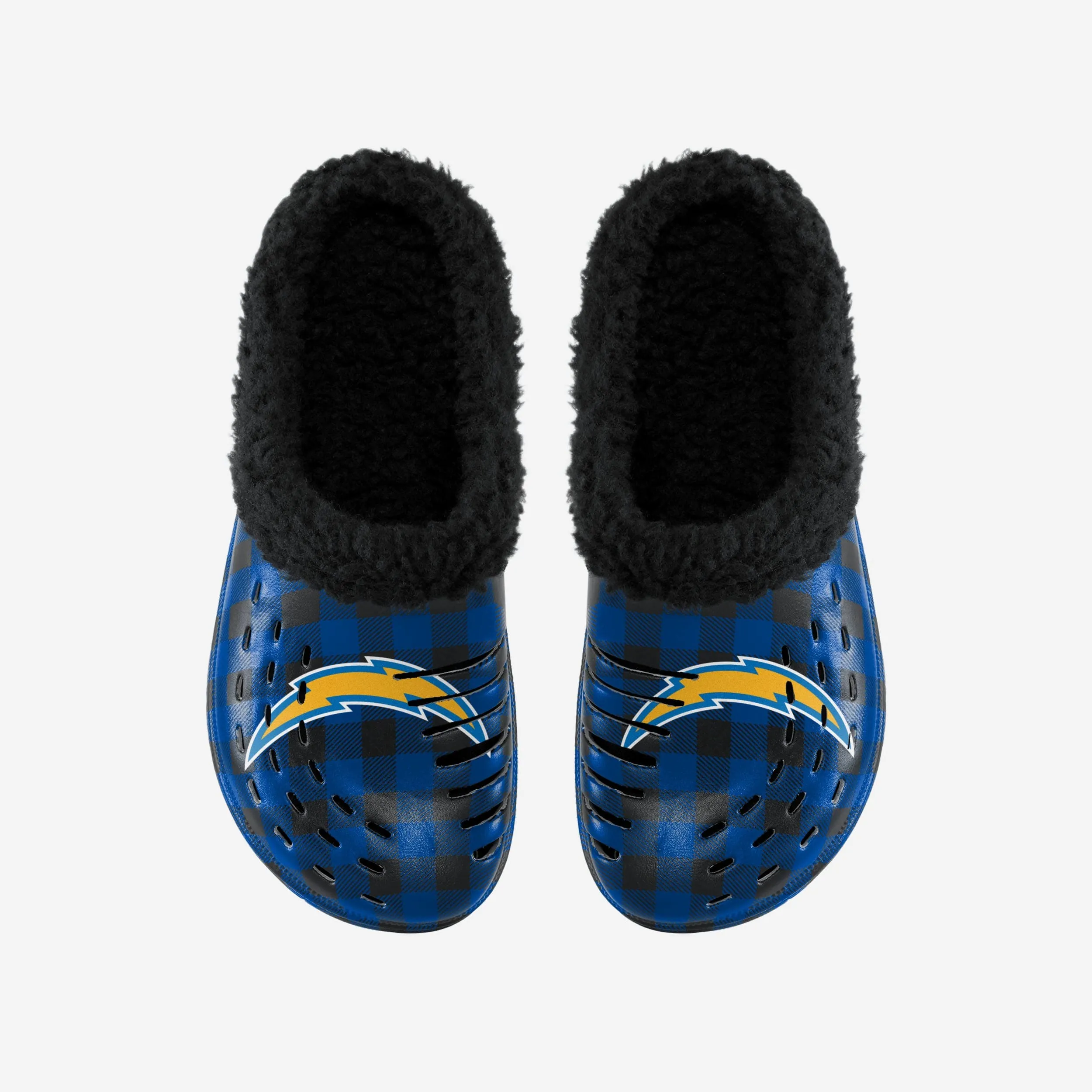 Los Angeles Chargers Sherpa Lined Buffalo Check Clog