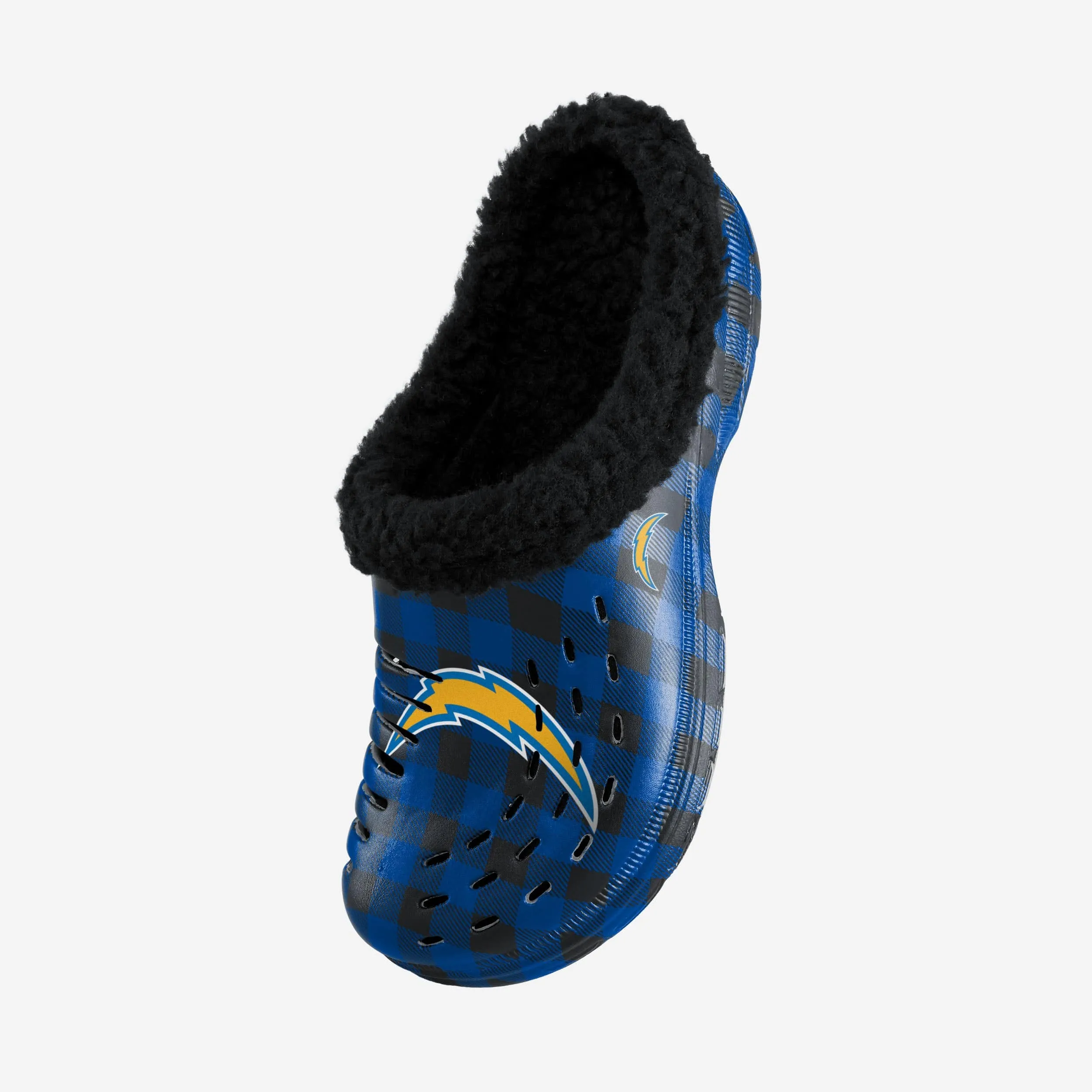 Los Angeles Chargers Sherpa Lined Buffalo Check Clog