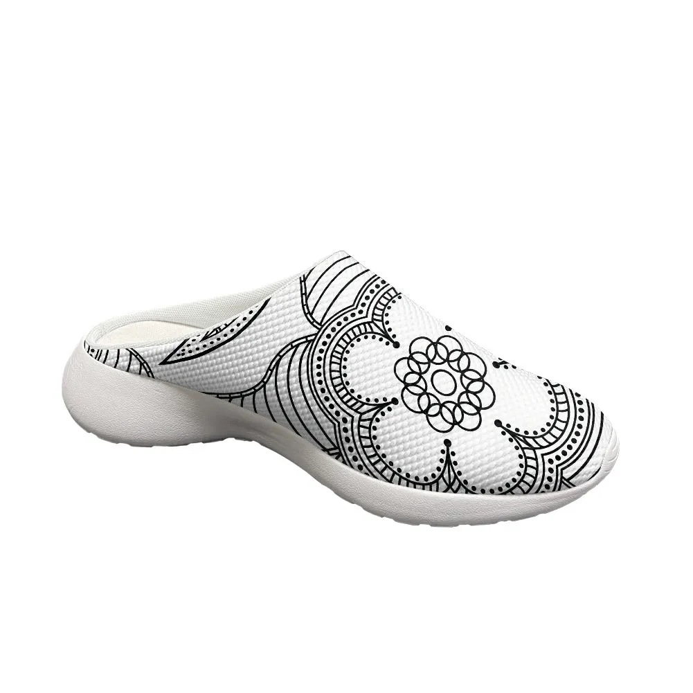 Mandala Art Garden Clogs