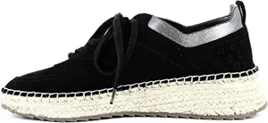 Marc Fisher LTD Womens Julio Suede Fashion Sneakers Black 7.5 Medium (B,M)