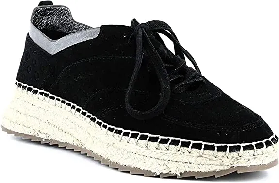 Marc Fisher LTD Womens Julio Suede Fashion Sneakers Black 7.5 Medium (B,M)