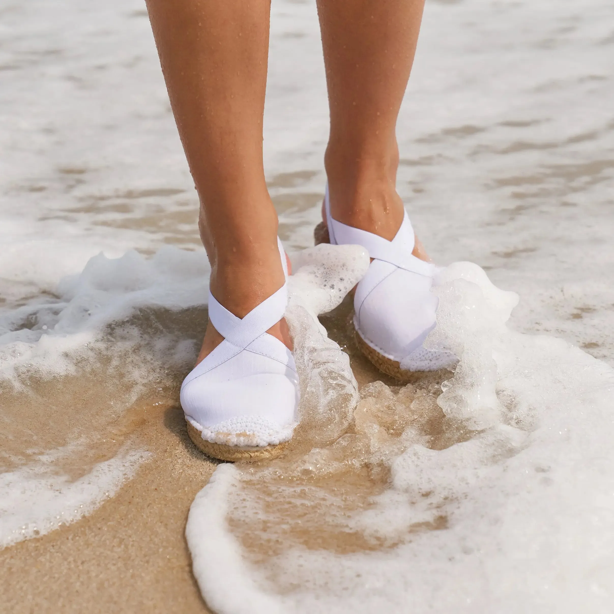 Mariner Seafarer Slingback White Denim