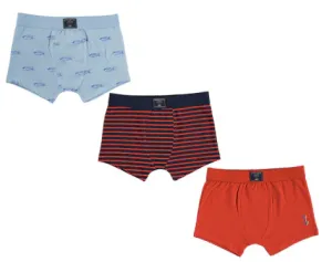 Mayoral Boxer Briefs Orange/Navy/Fish (3 pack) : Sizes 2 to 16