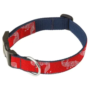 Melodious Red - Dog Collar