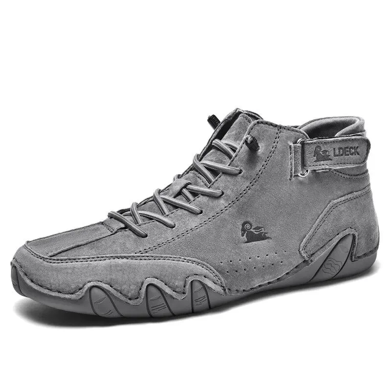 Men Boots Casual Motorcycle Winter Shoes Waterproof High Top Sneakers Luxury Footwear