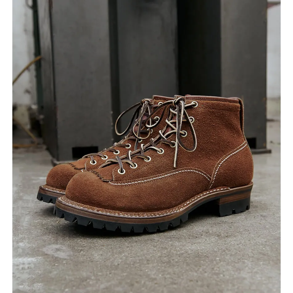 Men's Lace-to-Toe Work Boots, Pull-Up Leather