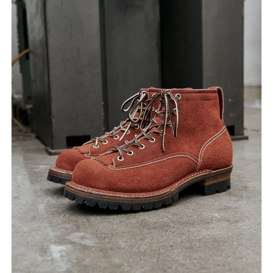 Men's Lace-to-Toe Work Boots, Pull-Up Leather