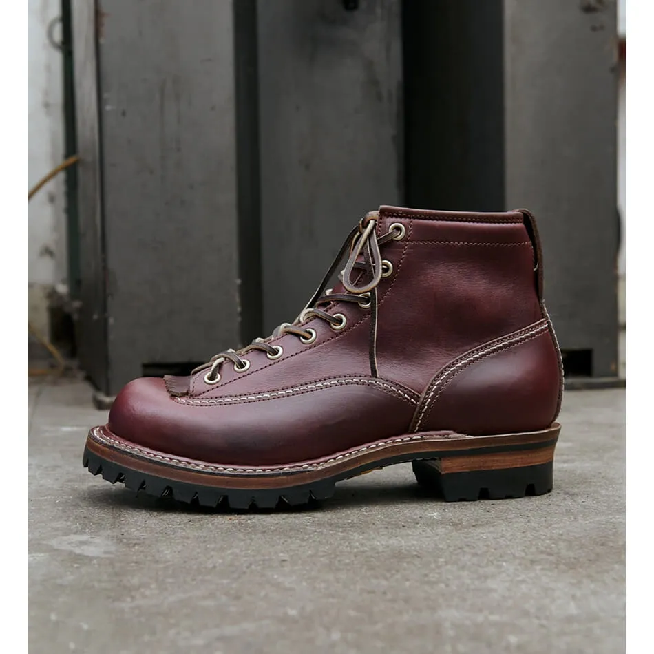 Men's Lace-to-Toe Work Boots, Pull-Up Leather