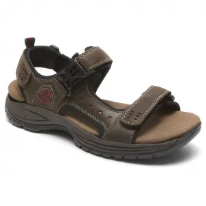 Men's Nolan Adjustable Sandal In Brown
