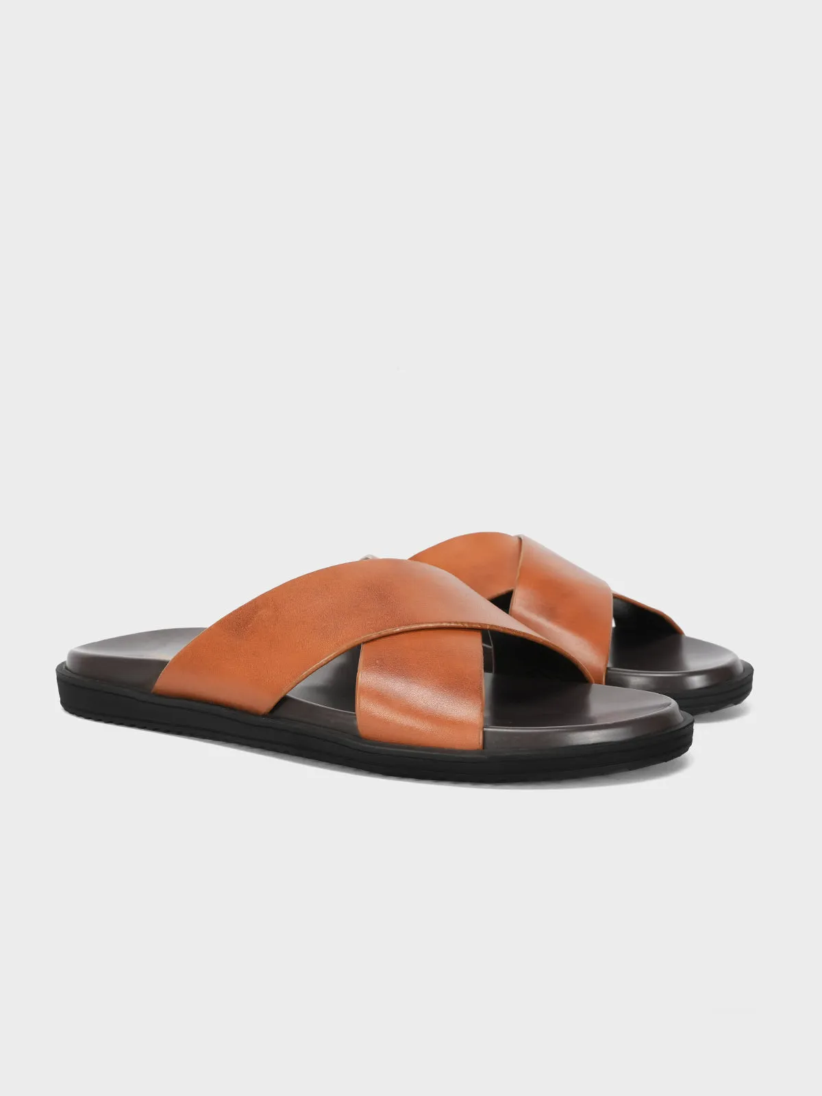 Mens "LYSANDER" Crossover Casual Slipper