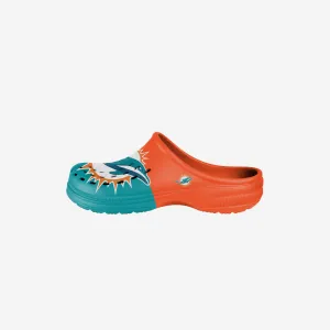 Miami Dolphins Youth Colorblock Big Logo Clog