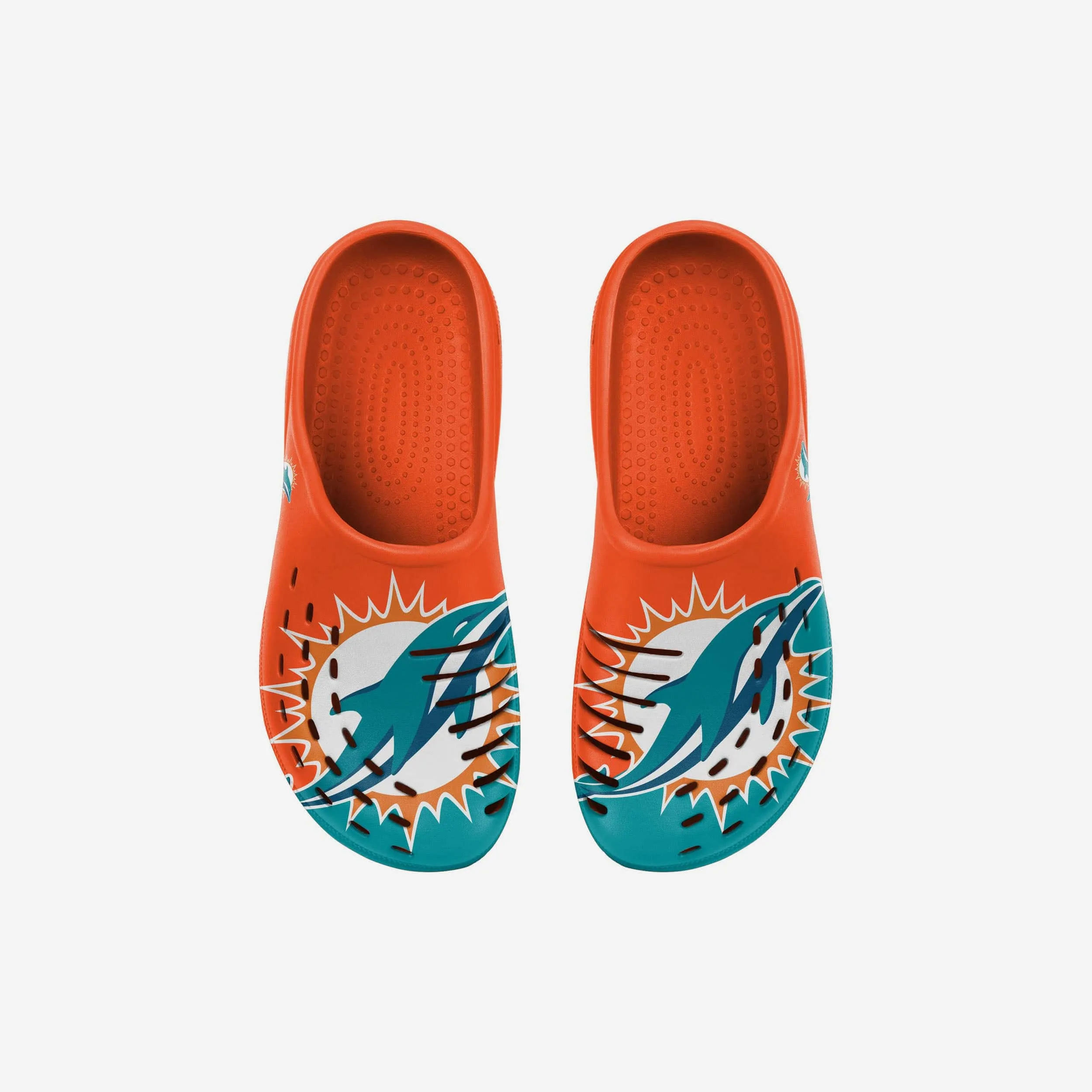 Miami Dolphins Youth Colorblock Big Logo Clog