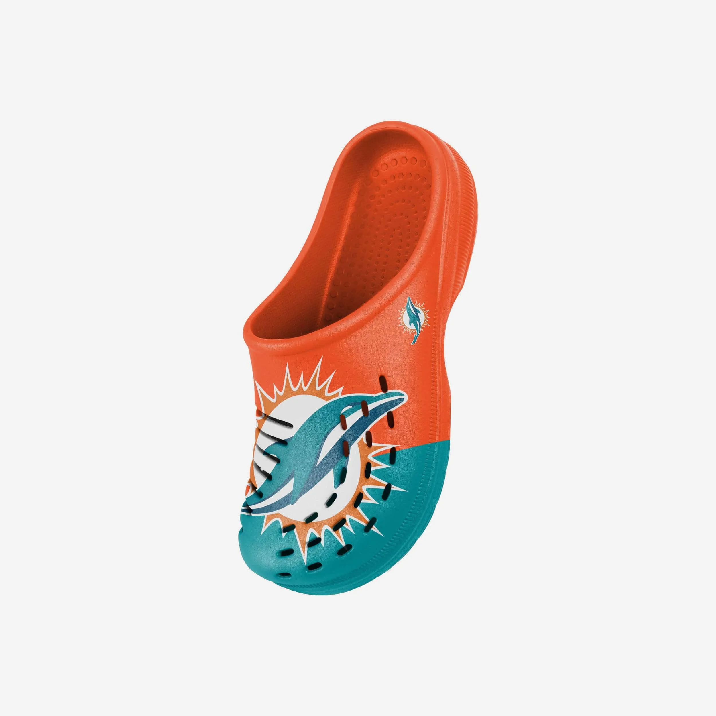 Miami Dolphins Youth Colorblock Big Logo Clog