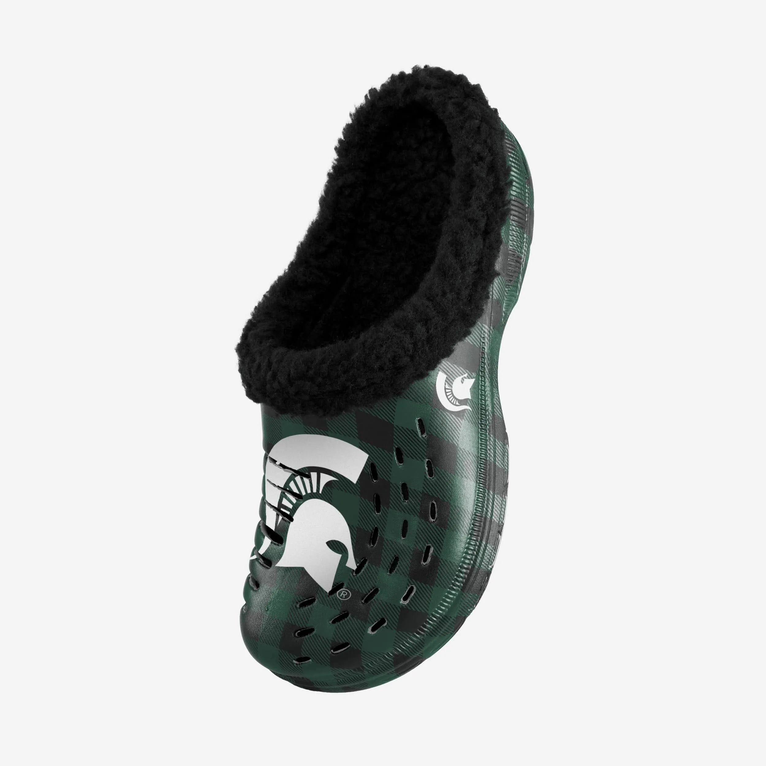 Michigan State Spartans Sherpa Lined Buffalo Check Clog