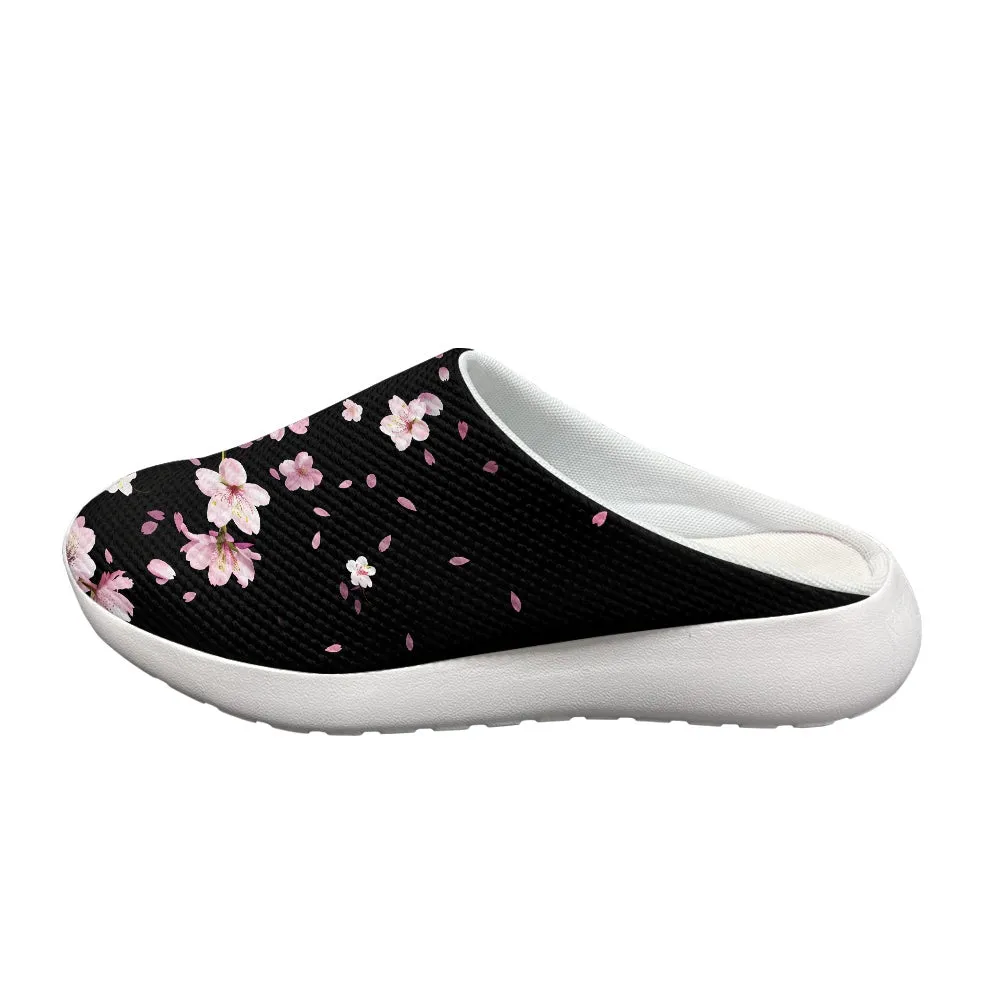Midnight Sakura Garden Clogs