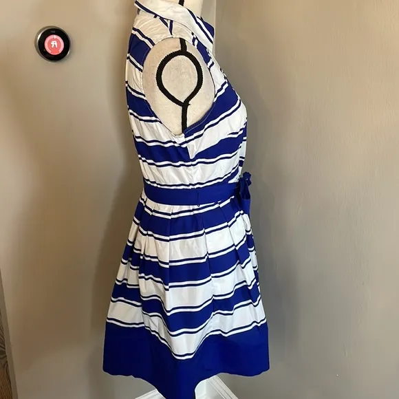 MILLY blue white stripe dress