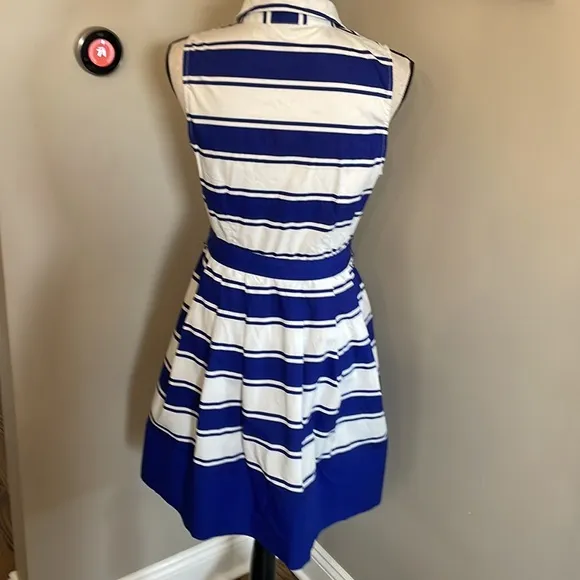 MILLY blue white stripe dress
