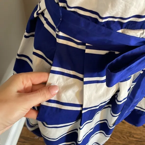 MILLY blue white stripe dress