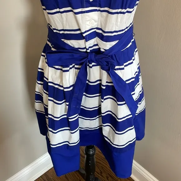 MILLY blue white stripe dress